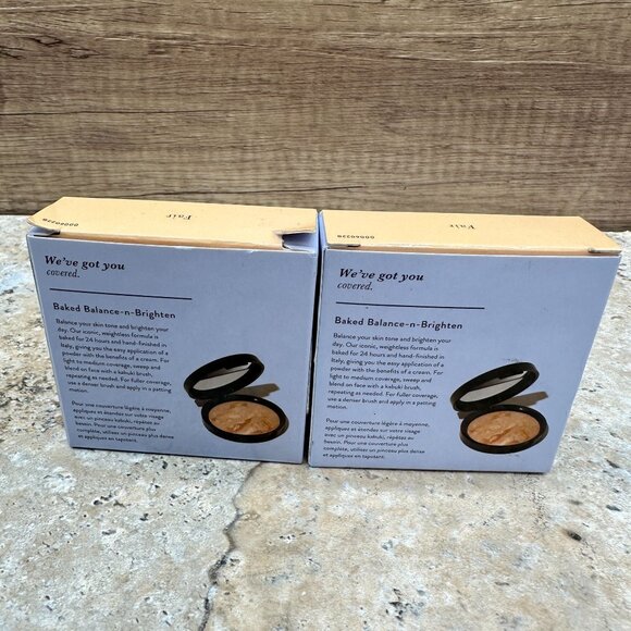 2X LAURA GELLER Baked Balance-n-Brighten Color Correcting Foundation Fair 9G NIB - Picture 2 of 9